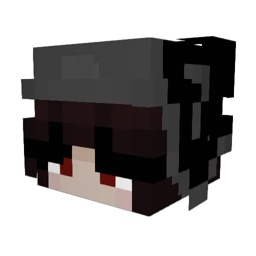 bellawolf3 Minecraft avatar head, 3D render