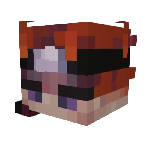 bellcraft27 Minecraft avatar head, 3D render