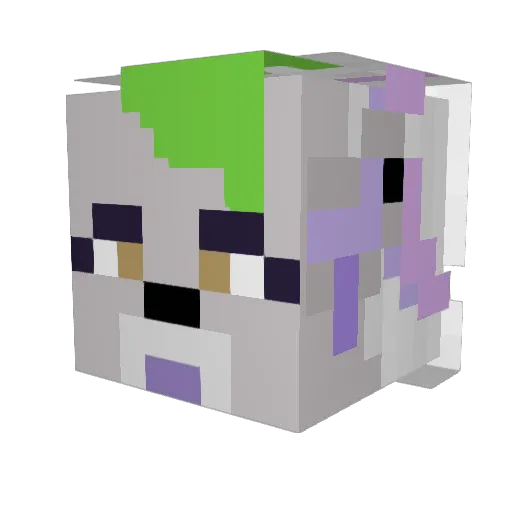 bellec101 Minecraft avatar head, 3D render