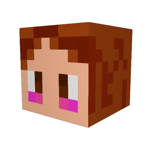 belli1807 Minecraft avatar head, 3D render