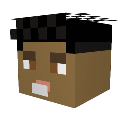 belligol555 Minecraft avatar head, 3D render
