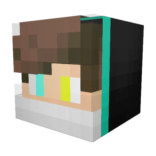 bello18 Minecraft avatar head, 3D render