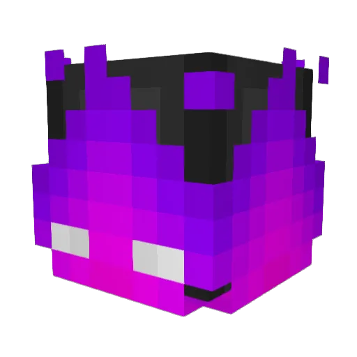 bellony Minecraft avatar head, 3D render