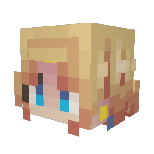belltree33 Minecraft avatar head, 3D render