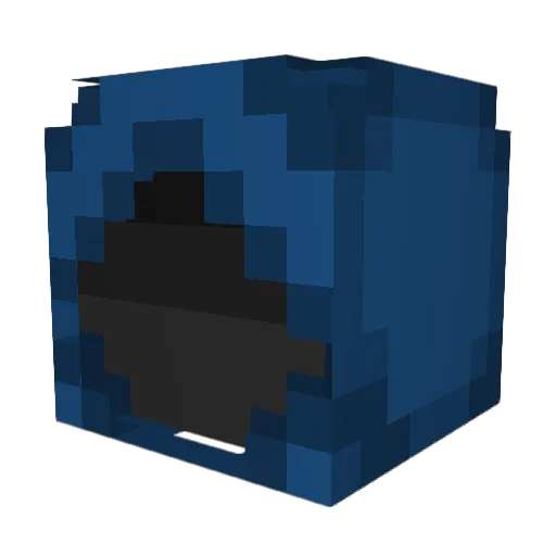 belm1n9 Minecraft avatar head, 3D render