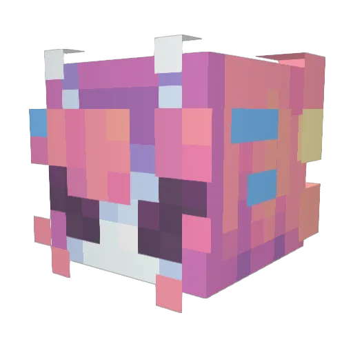 beloved_ellie Minecraft avatar head, 3D render