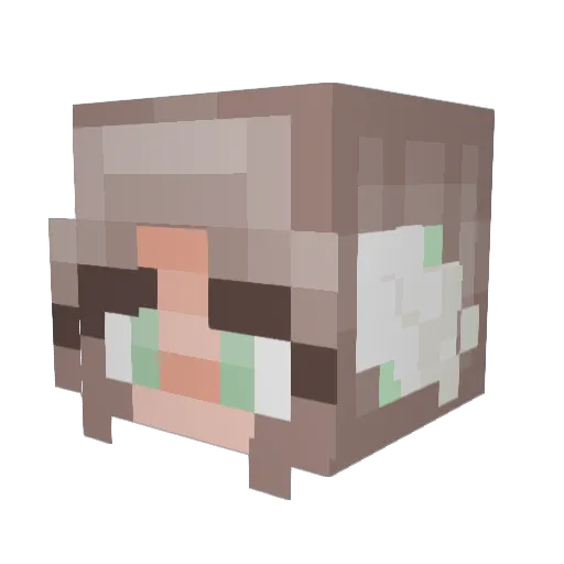 belovria Minecraft avatar head, 3D render