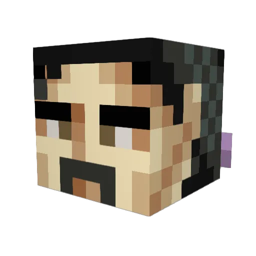 bels11 Minecraft avatar head, 3D render