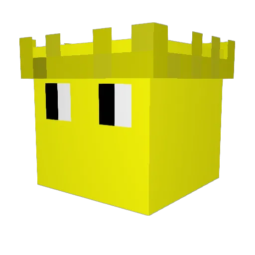 belsino Minecraft avatar head, 3D render