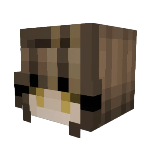 beluhis Minecraft avatar head, 3D render