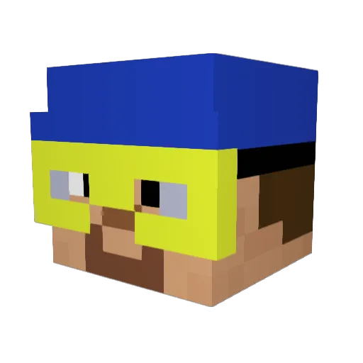 bemjago Minecraft avatar head, 3D render