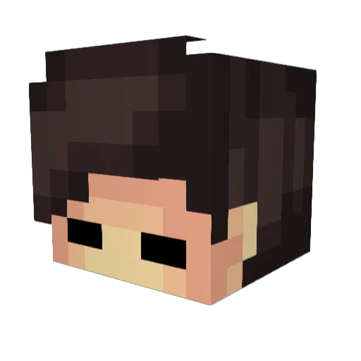 bemoty Minecraft avatar head, 3D render