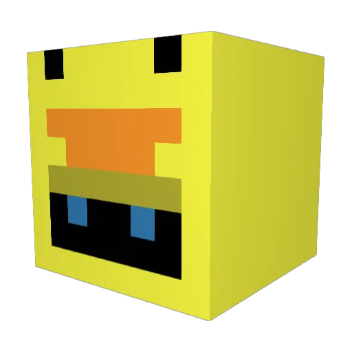 ben08gamer Minecraft avatar head, 3D render