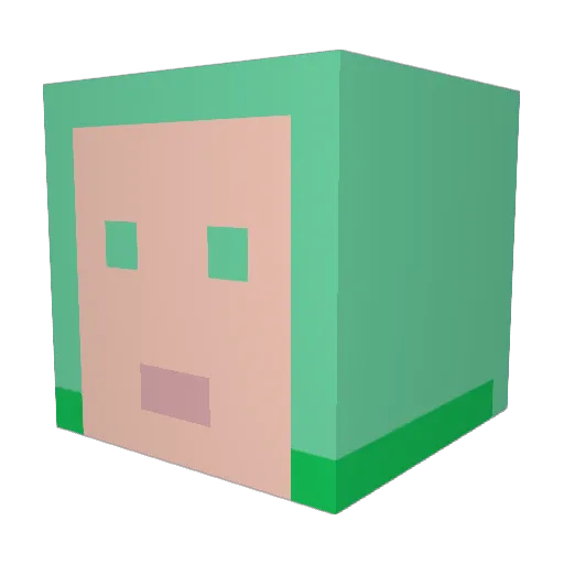 ben1010ma Minecraft avatar head, 3D render