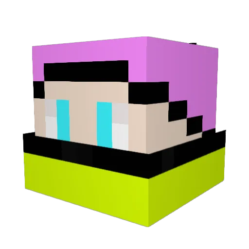 ben10548 Minecraft avatar head, 3D render