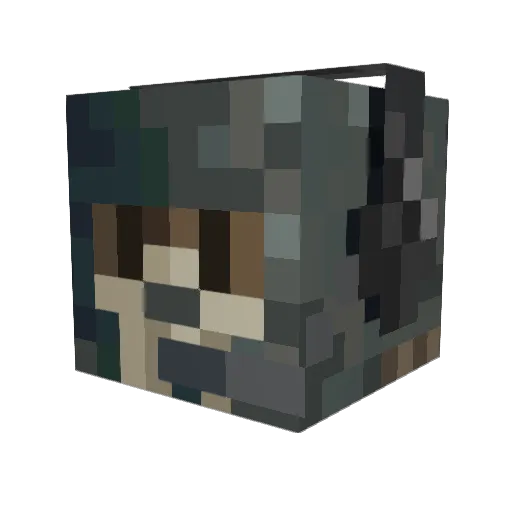 ben1105 Minecraft avatar head, 3D render