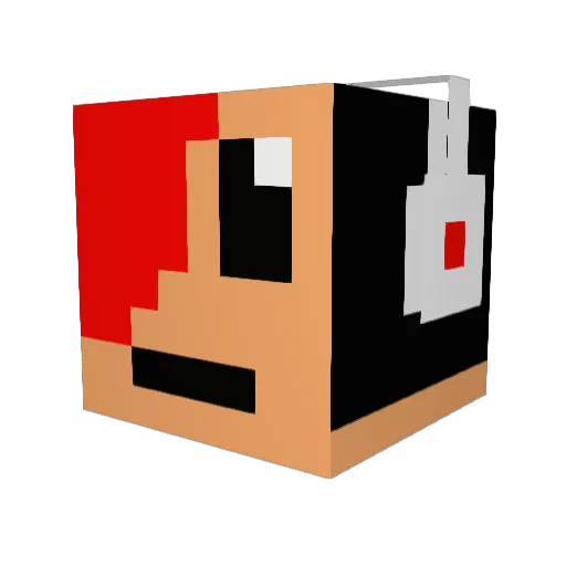 ben76300 Minecraft avatar head, 3D render