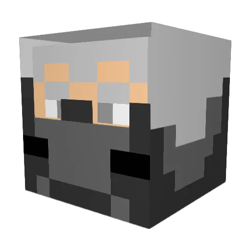 ben8208 Minecraft avatar head, 3D render
