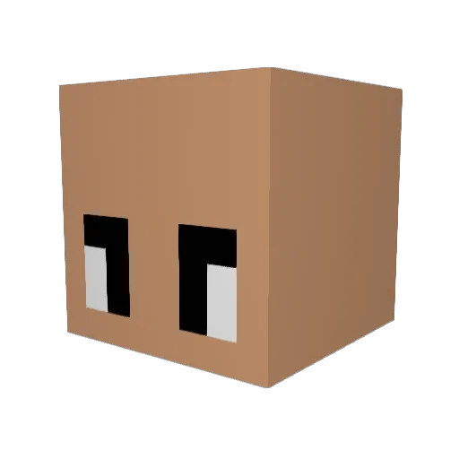 benK__ Minecraft avatar head, 3D render