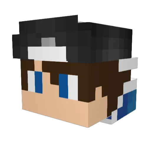 benXwaities Minecraft avatar head, 3D render