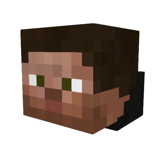 ben_13 Minecraft avatar head, 3D render