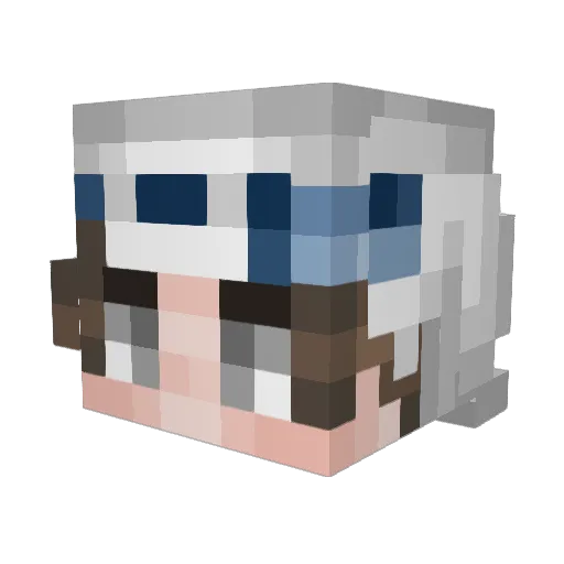 ben_nine Minecraft avatar head, 3D render