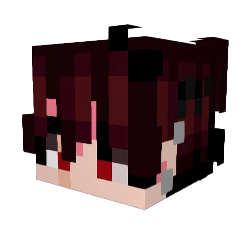 benadrylxngyl Minecraft avatar head, 3D render