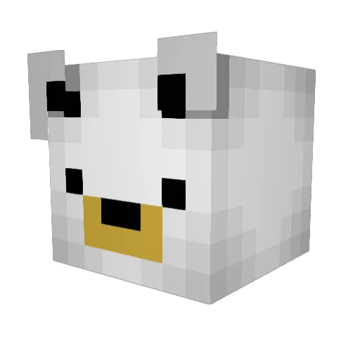 benaglo Minecraft avatar head, 3D render