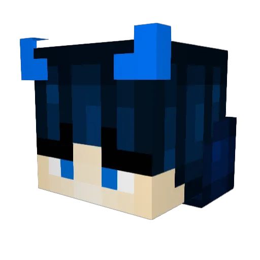 benamino Minecraft avatar head, 3D render
