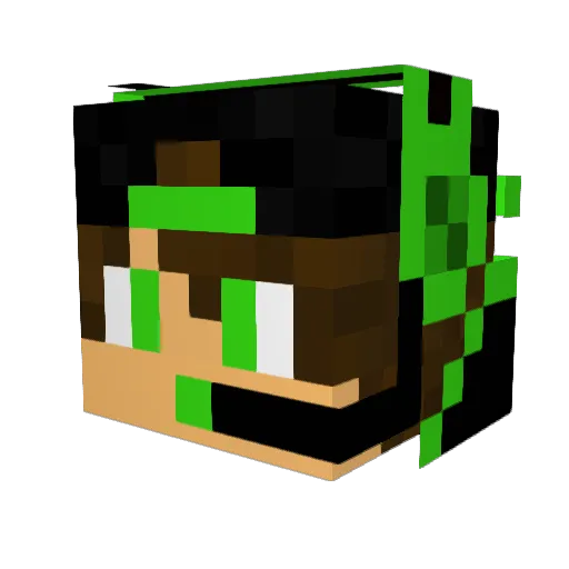 benben_201 Minecraft avatar head, 3D render