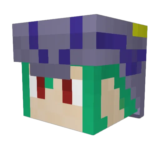 benbrownie Minecraft avatar head, 3D render