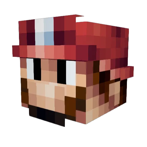 benbrunton Minecraft avatar head, 3D render