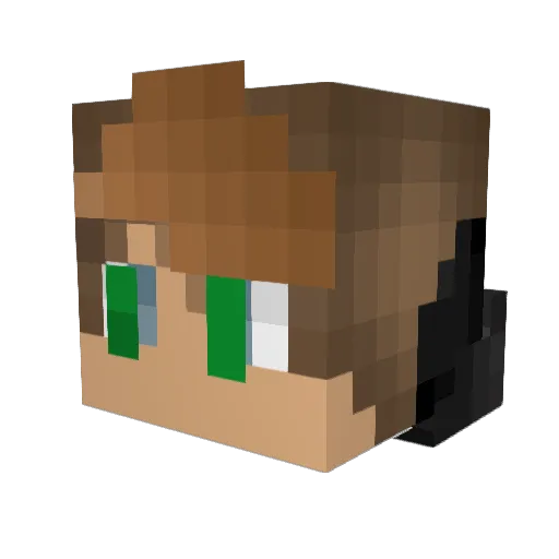 benburwood Minecraft avatar head, 3D render