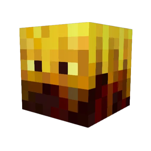 bend100 Minecraft avatar head, 3D render
