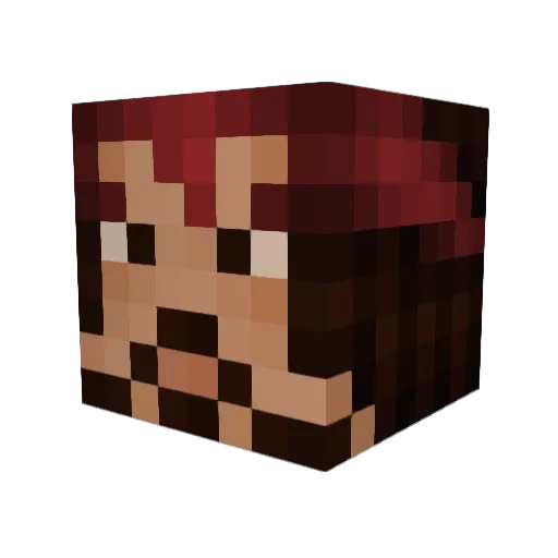 benda82 Minecraft avatar head, 3D render