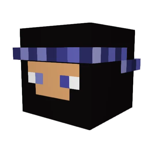 bendcoding Minecraft avatar head, 3D render