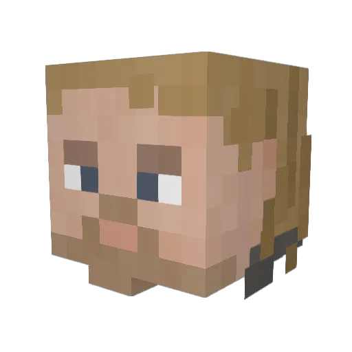 bendenizmelih Minecraft avatar head, 3D render