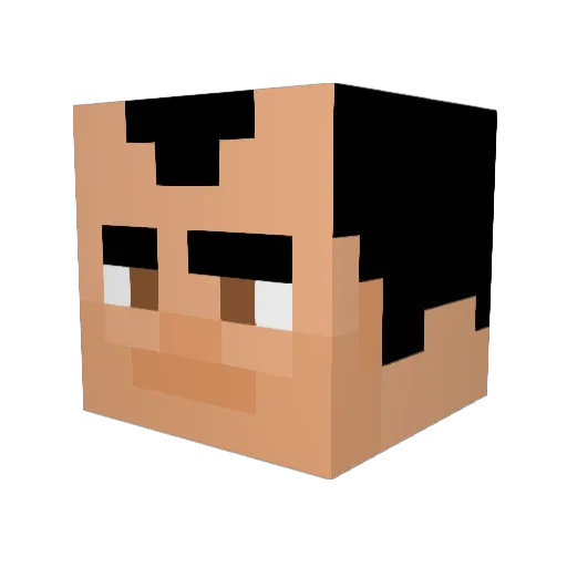 benderizhere Minecraft avatar head, 3D render