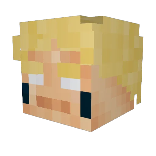 bene_mcg Minecraft avatar head, 3D render