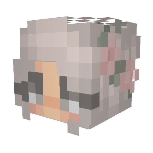 benedetta_2007 Minecraft avatar head, 3D render