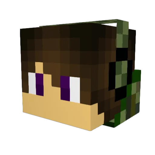 benedictchun Minecraft avatar head, 3D render