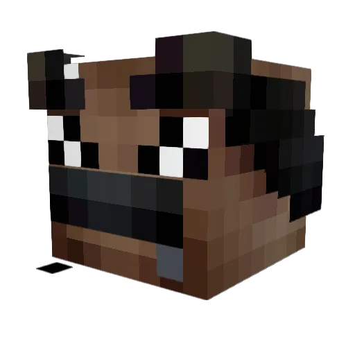 benediktus2011 Minecraft avatar head, 3D render