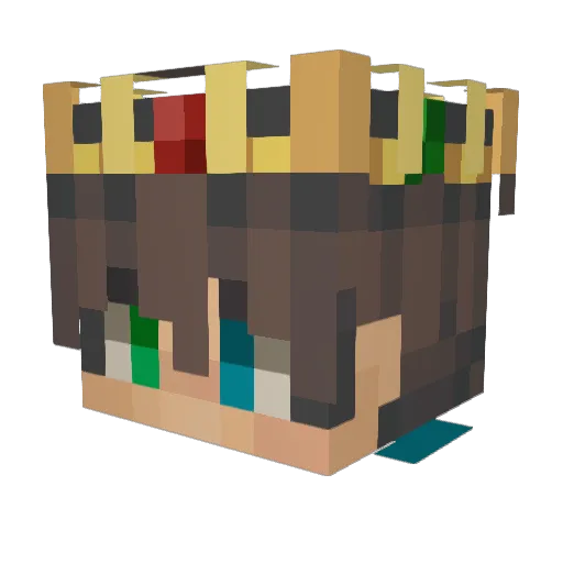 benegative14 Minecraft avatar head, 3D render