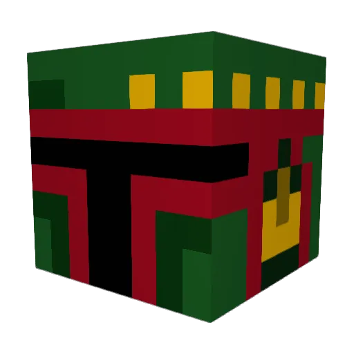 benepi Minecraft avatar head, 3D render