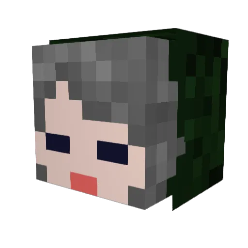 benessit Minecraft avatar head, 3D render