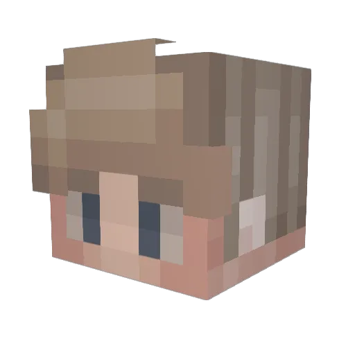 benfschr Minecraft avatar head, 3D render