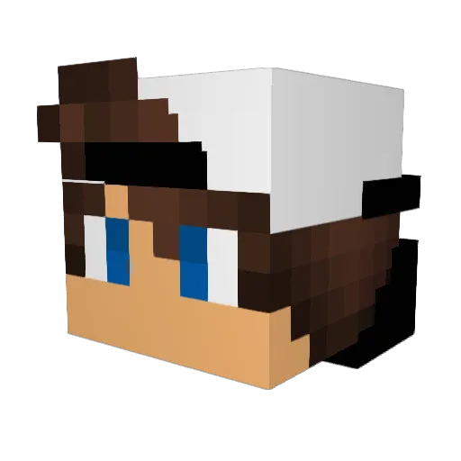 beng20066 Minecraft avatar head, 3D render