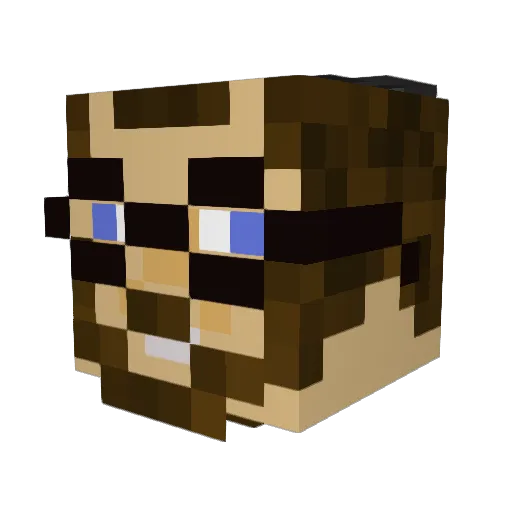 bengoldberg101 Minecraft avatar head, 3D render