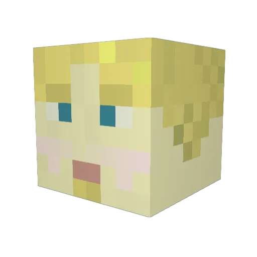 bengoodmen Minecraft avatar head, 3D render