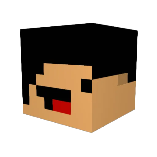 benhausen1 Minecraft avatar head, 3D render